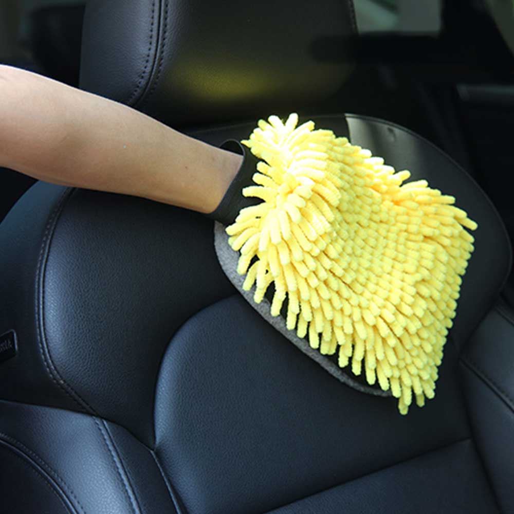 Premium Korallen-Waschhandschuh für kratzerfreie Autoreinigung