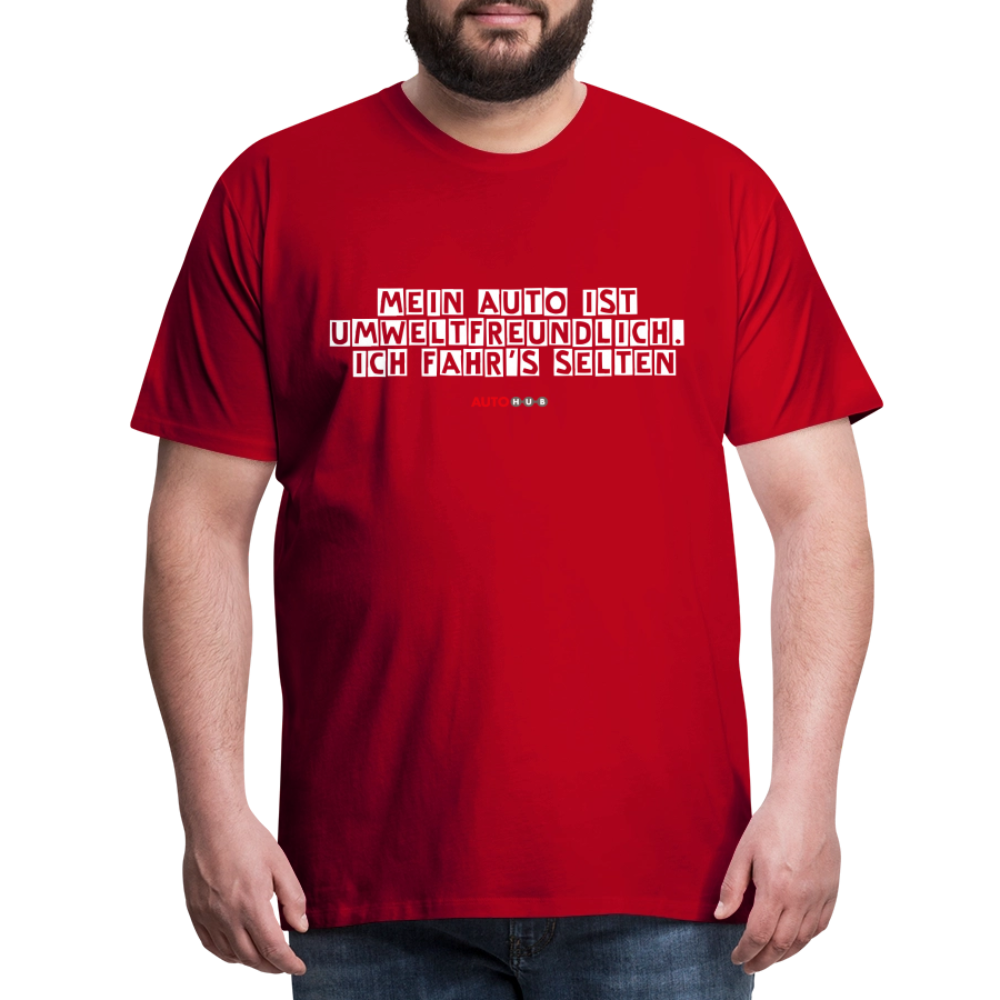 AUTOHUB Premium Work-Shirt mit Spruch - red