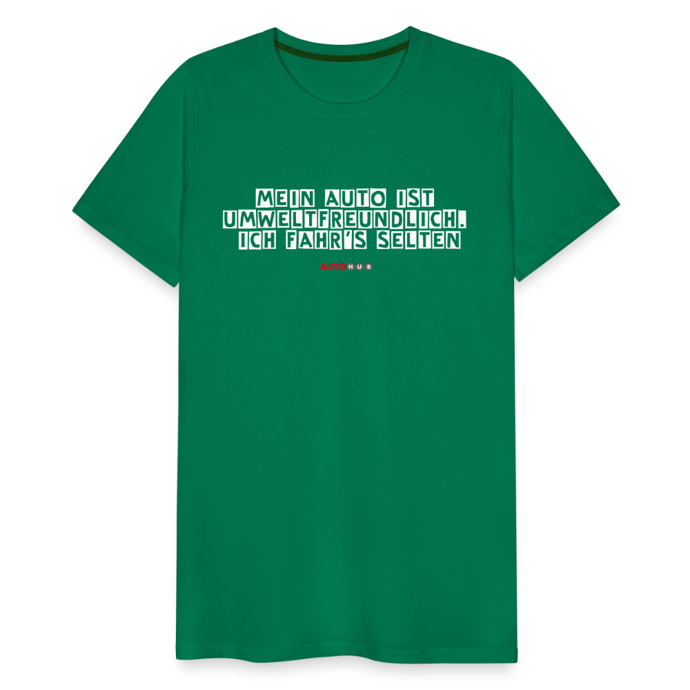 AUTOHUB Premium Work-Shirt mit Spruch - kelly green