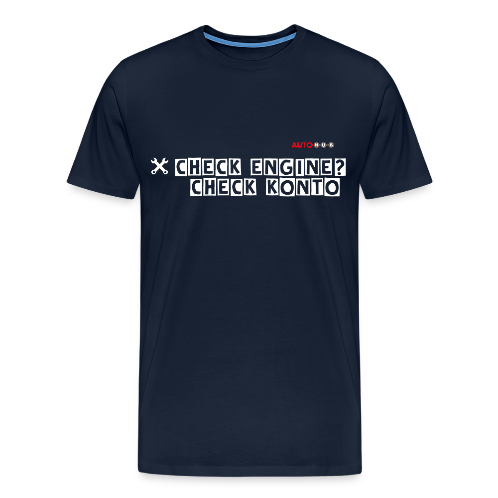 AUTOHUB Workwear T-Shirt "Check Engine" - navy