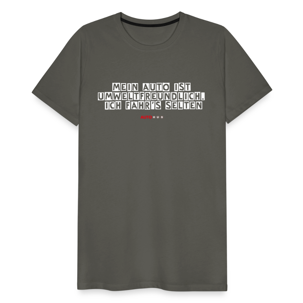 AUTOHUB Premium Work-Shirt mit Spruch - asphalt