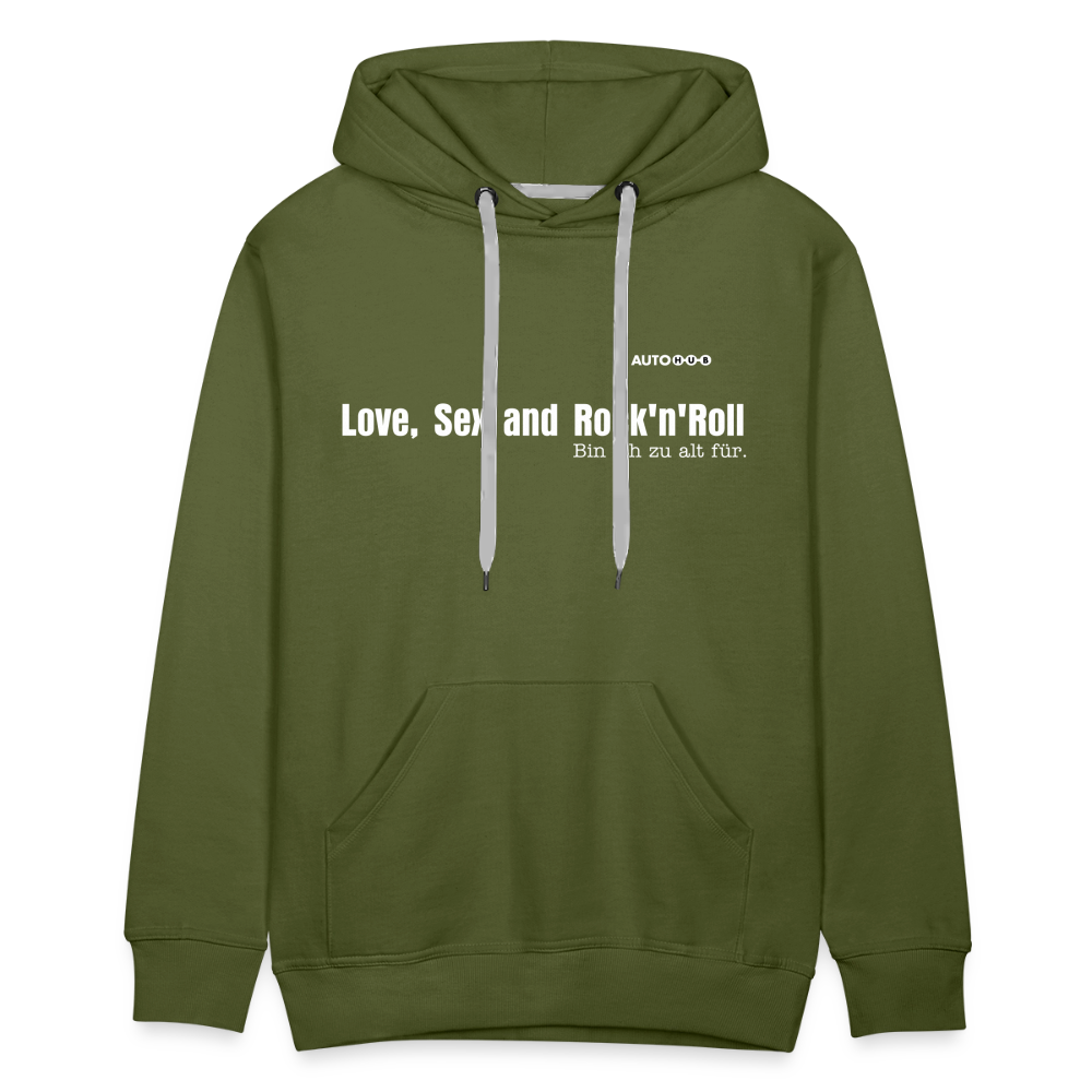 Love, Sex and Rock'n'Roll - olive green