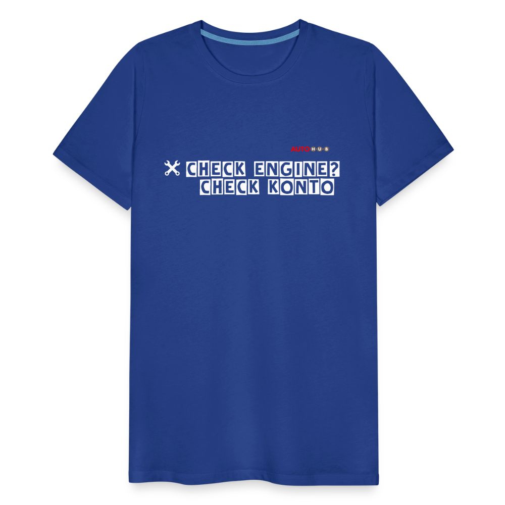 AUTOHUB Workwear T-Shirt "Check Engine" - royal blue