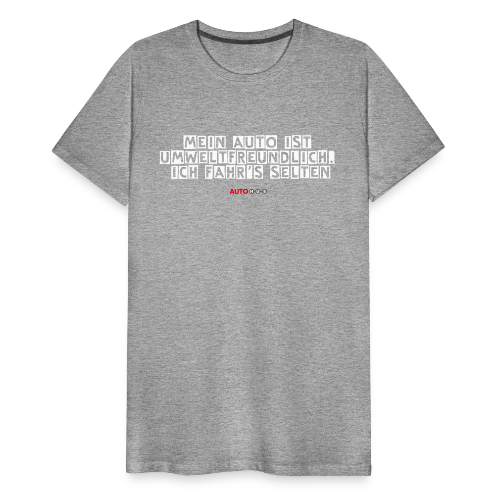 AUTOHUB Premium Work-Shirt mit Spruch - heather grey