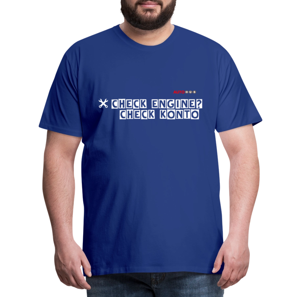 AUTOHUB Workwear T-Shirt "Check Engine" - royal blue