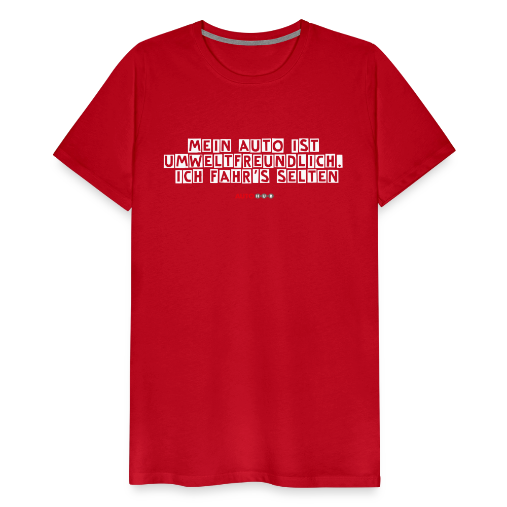 AUTOHUB Premium Work-Shirt mit Spruch - red