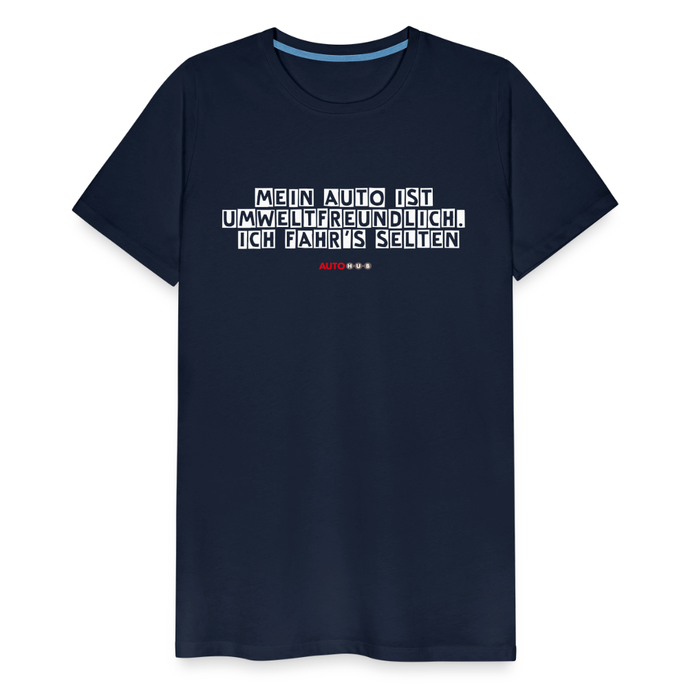 AUTOHUB Premium Work-Shirt mit Spruch - navy