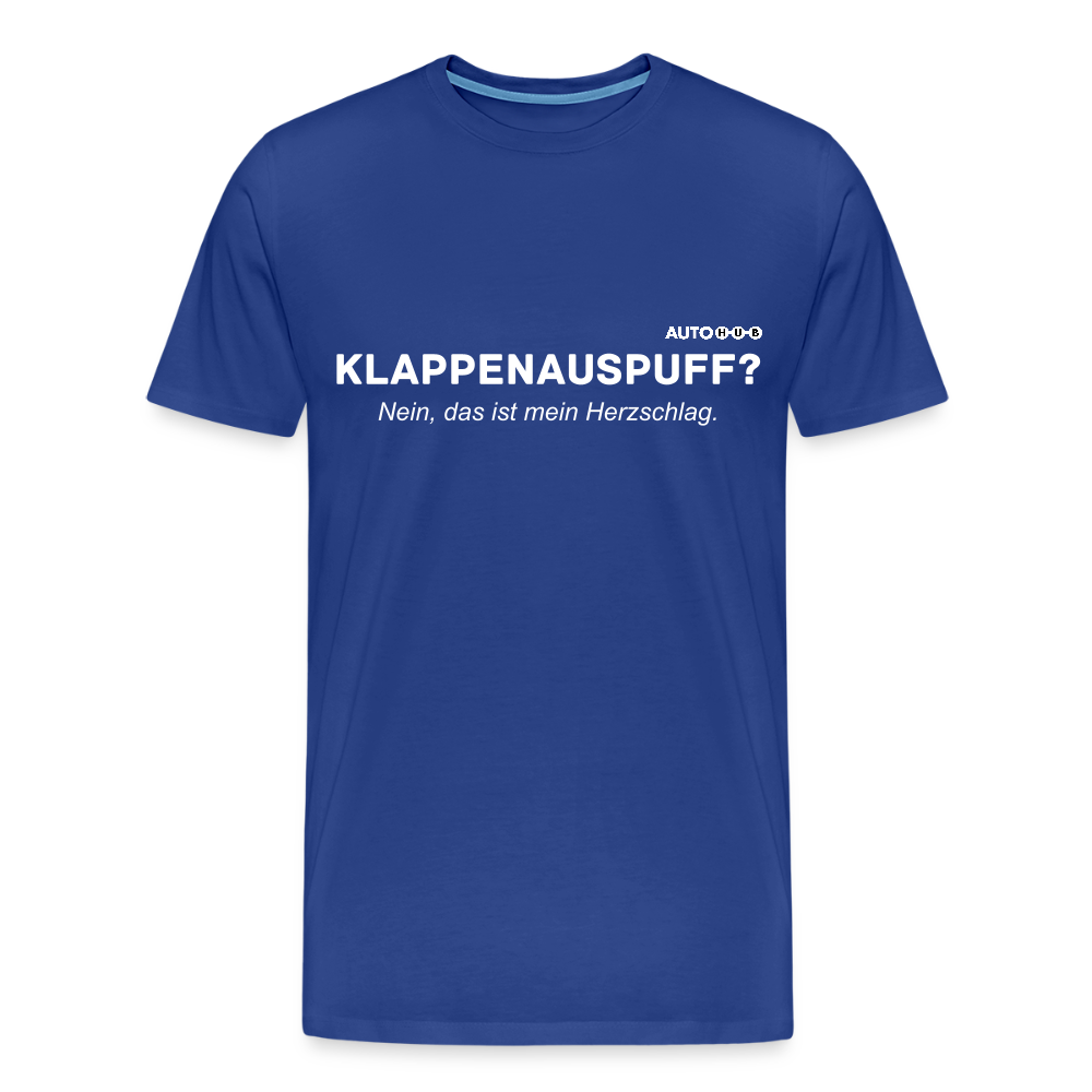 Männer Premium T-Shirt "Klappenauspuff" - royal blue