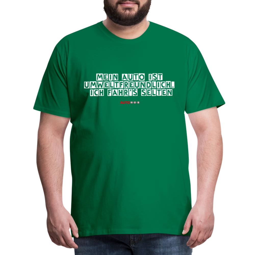 AUTOHUB Premium Work-Shirt mit Spruch - kelly green