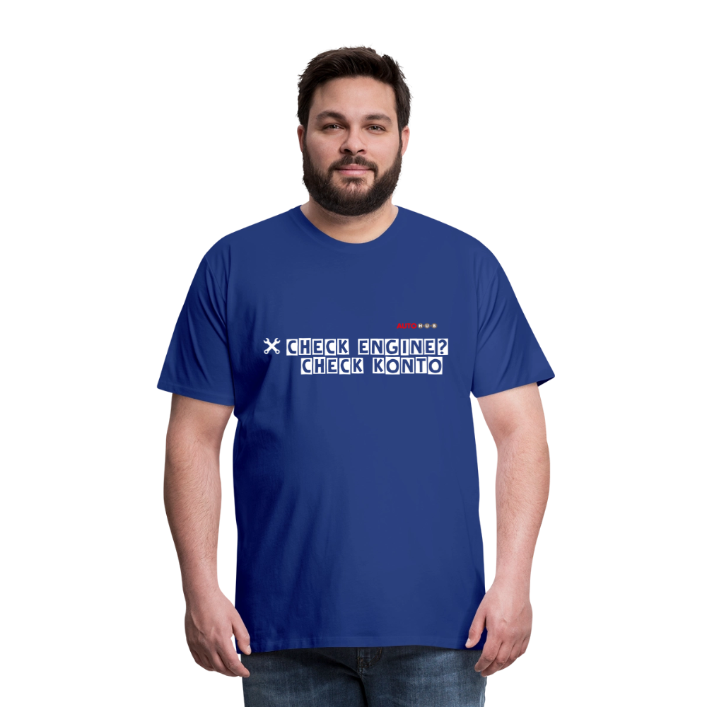 AUTOHUB Workwear T-Shirt "Check Engine" - royal blue