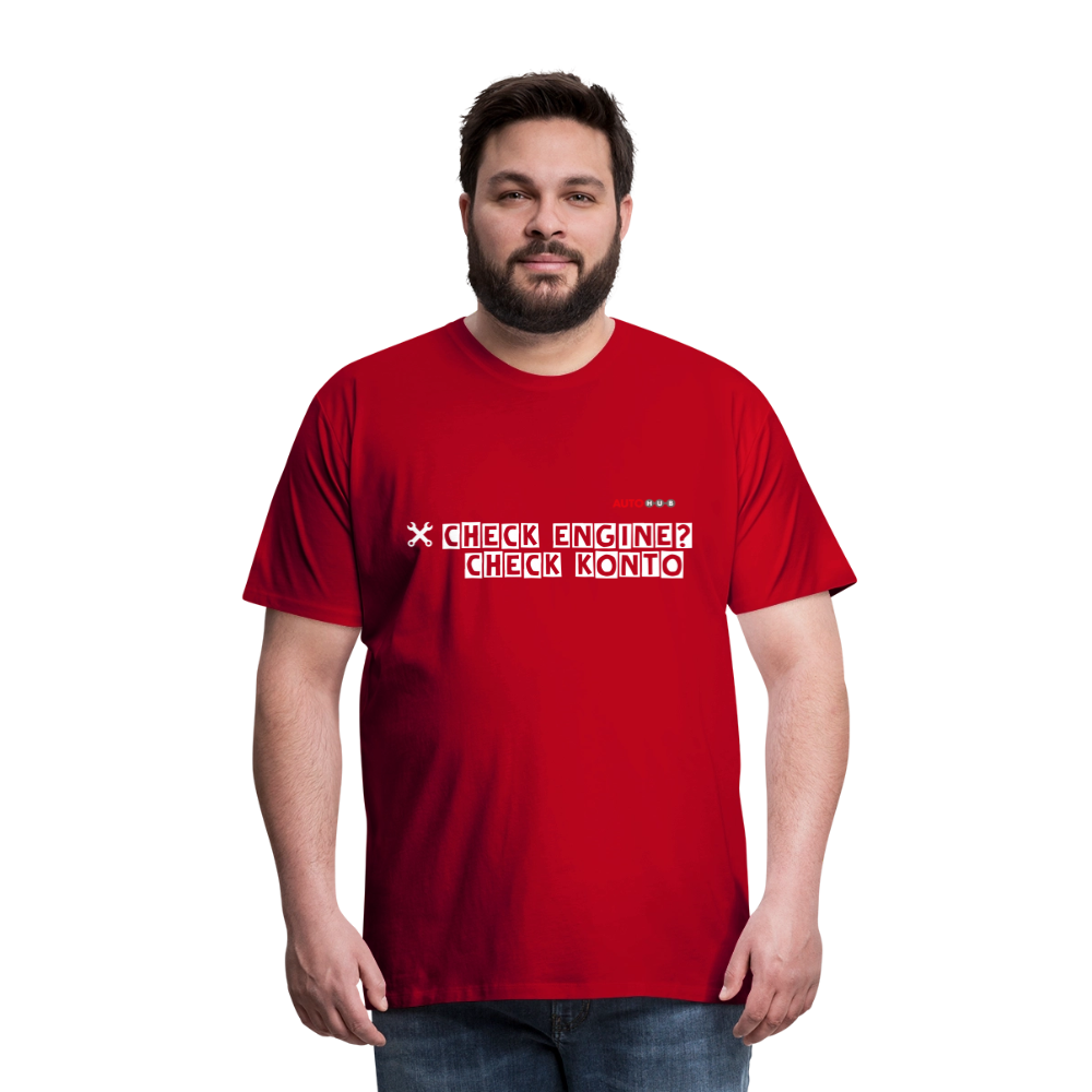 AUTOHUB Workwear T-Shirt "Check Engine" - red