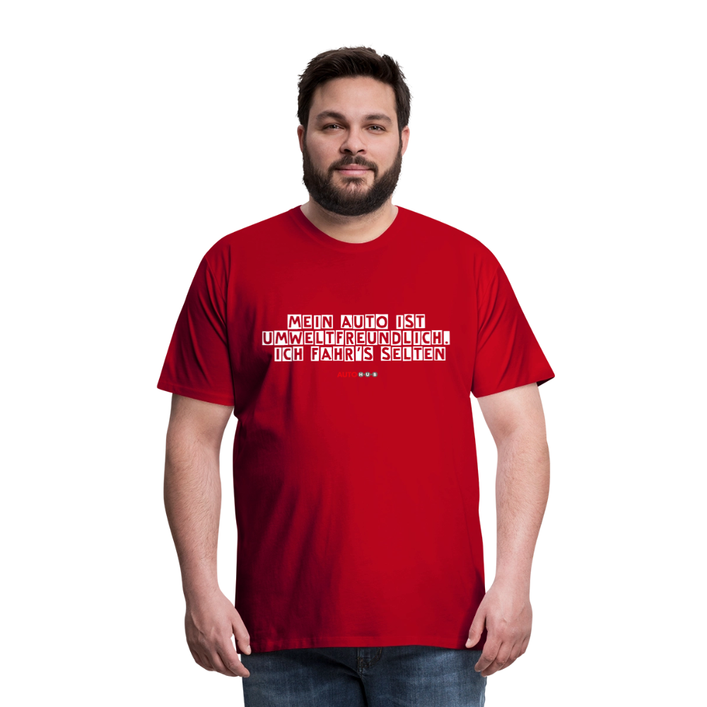 AUTOHUB Premium Work-Shirt mit Spruch - red