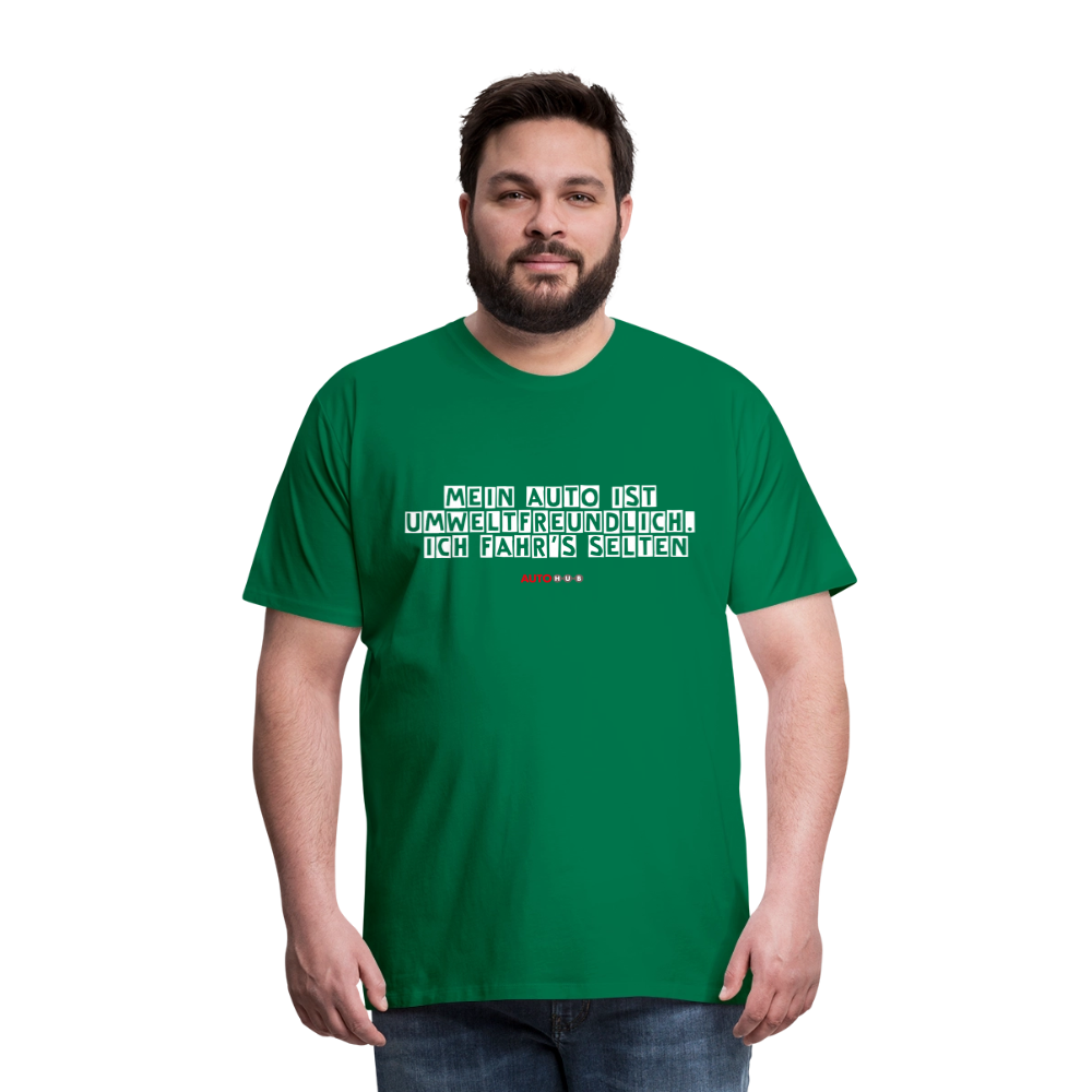 AUTOHUB Premium Work-Shirt mit Spruch - kelly green