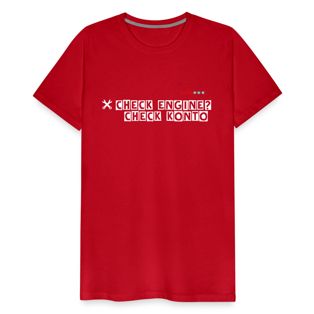 AUTOHUB Workwear T-Shirt "Check Engine" - red