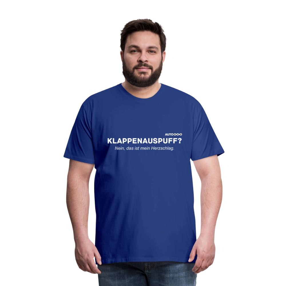 Männer Premium T-Shirt "Klappenauspuff" - royal blue