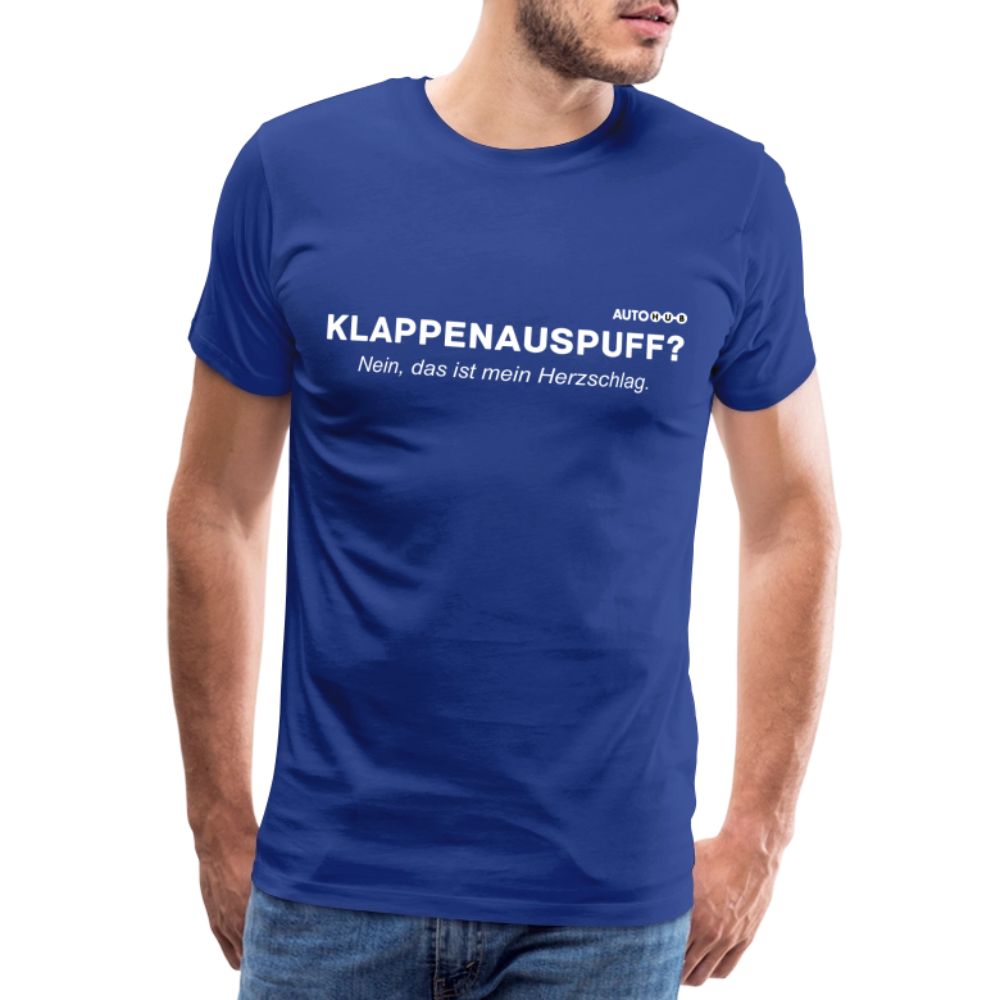 Männer Premium T-Shirt "Klappenauspuff" - royal blue