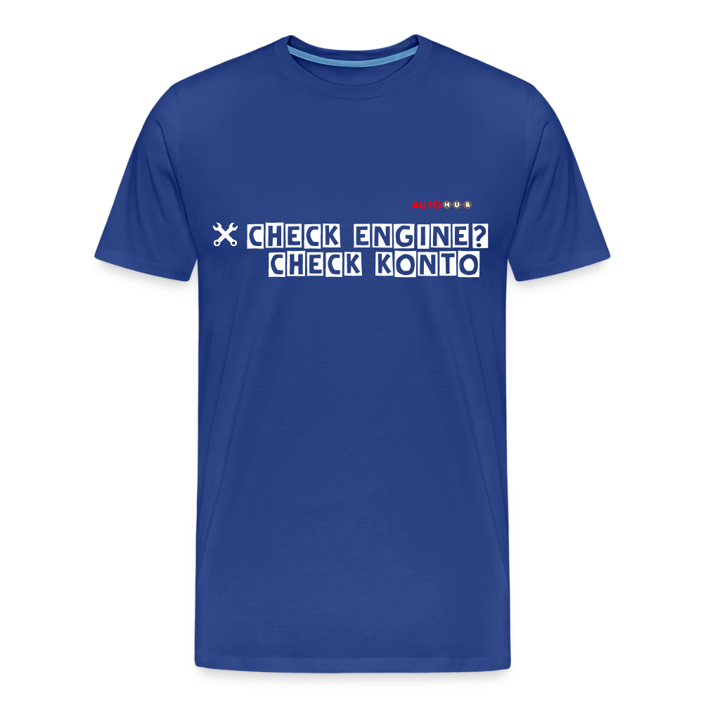 AUTOHUB Workwear T-Shirt "Check Engine" - royal blue