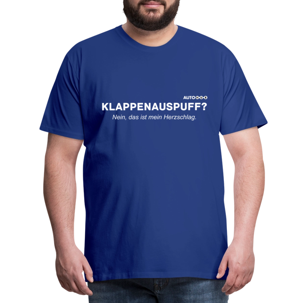 Männer Premium T-Shirt "Klappenauspuff" - royal blue