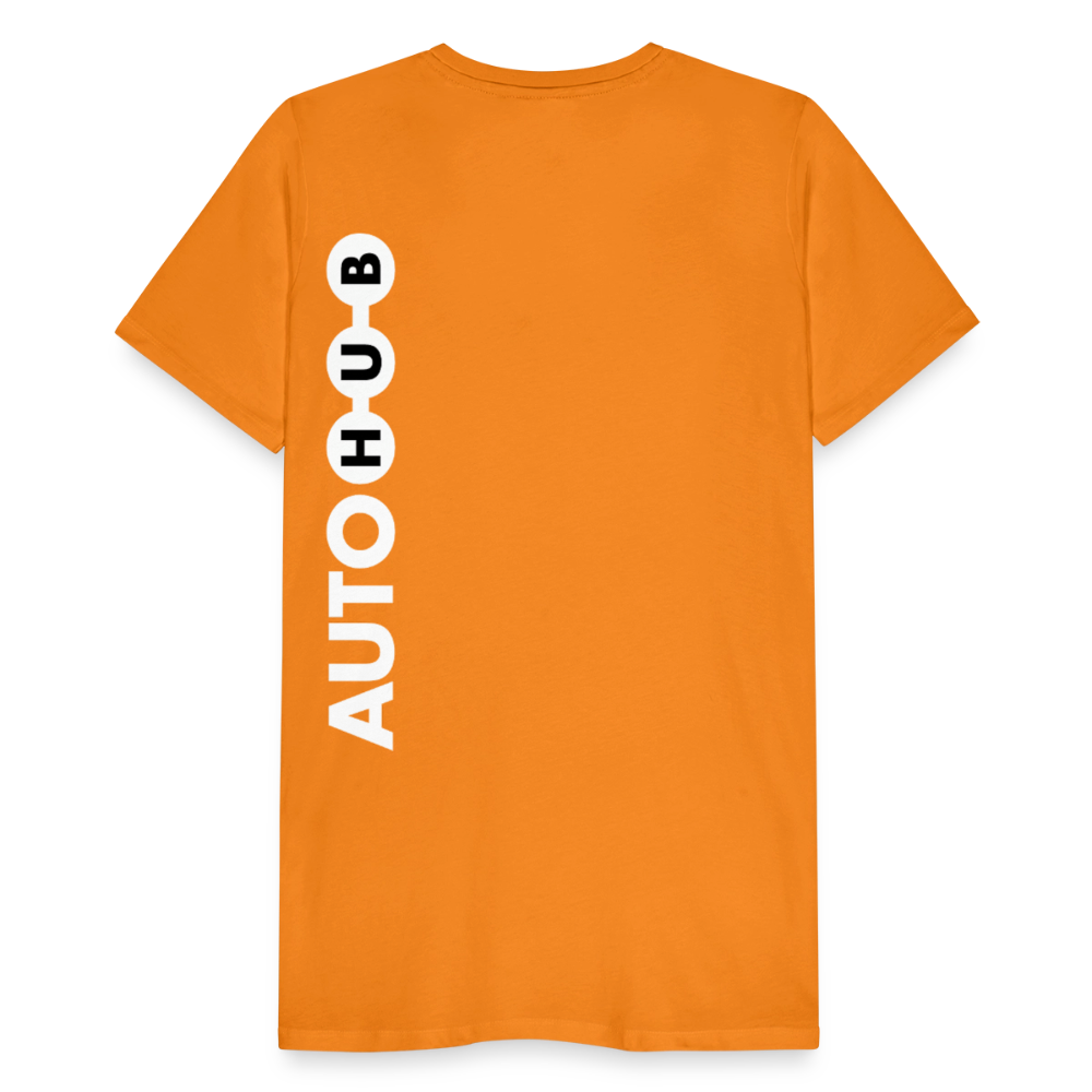 AUTOHUB Premium Work-Shirt mit Spruch - orange