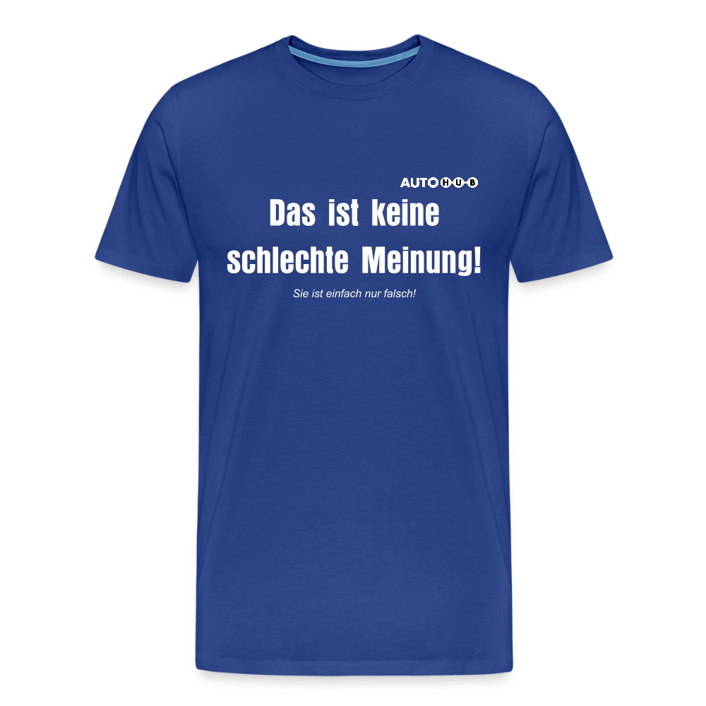 Keine schlechte Meinung - royal blue