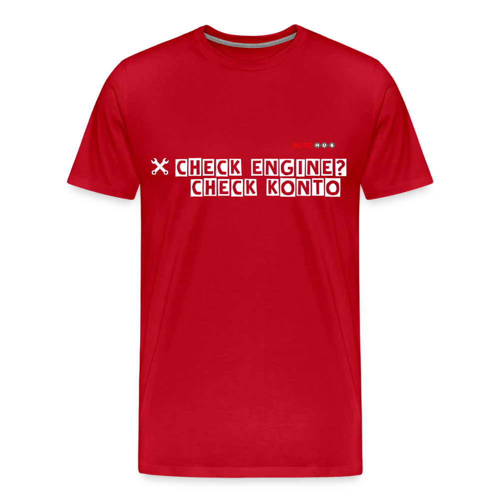 AUTOHUB Workwear T-Shirt "Check Engine" - red